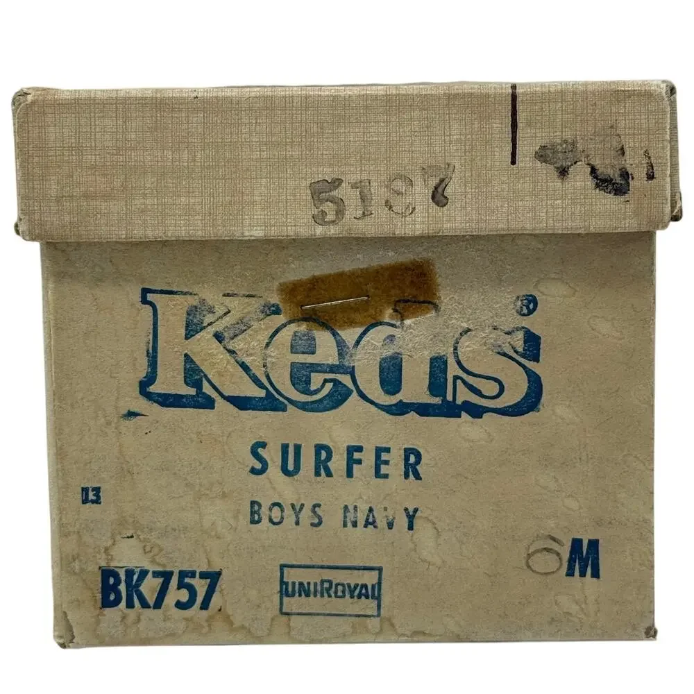 Vintage 60s Keds Surfer Shoe Box Sea’N’ Shore Original Display Storage